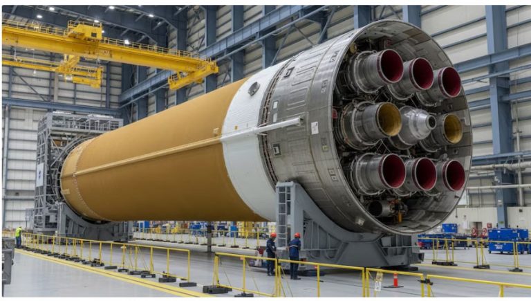 NASA comienza a ensamblar el potente cohete, de la misión Artemis III
