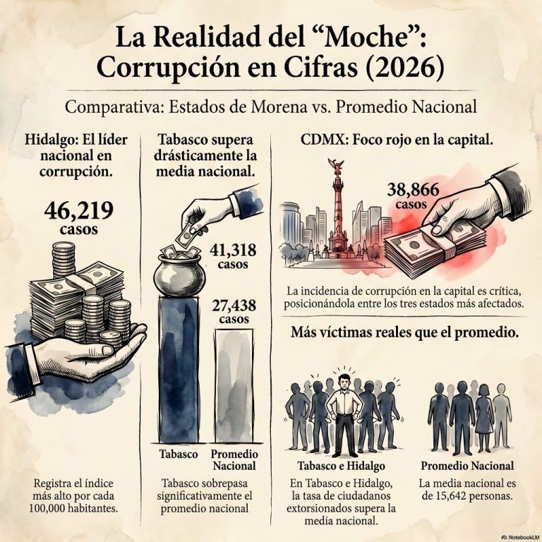 Tabasco y CDMX, bastiones de Morena, entre entidades con más corrupción: Inegi