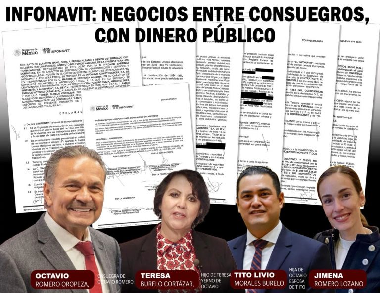 Jugosos negocios familiares de Octavio Romero en Infonavit