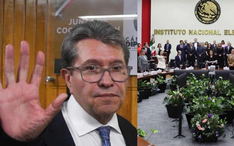 Monreal se reunió con el INE para aplazar elección judicial