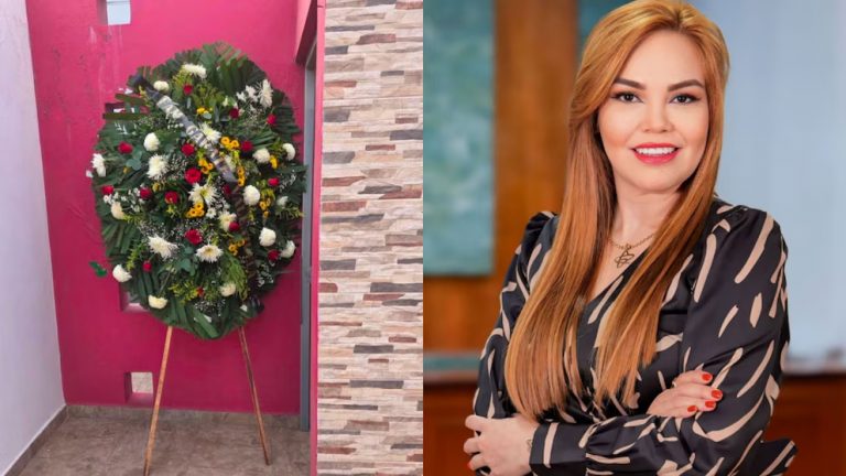 Dejan corona fúnebre en casa de la diputada Paola Gárate en Culiacán: PRI exige protección
