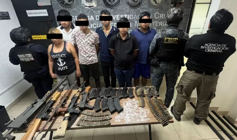 Capturan a miembros del Cártel de Chiapas y Guatemala con armamento de uso del Ejército Mexicano