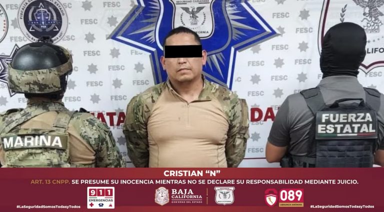 Detienen a “El Muerto”, líder de célula de Los Rusos en el Valle de Mexicali
