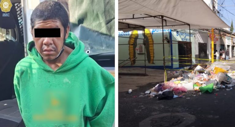 Hallan un cadáver embolsado entre basura en Tepito: detuvieron al hombre que lo arrojó