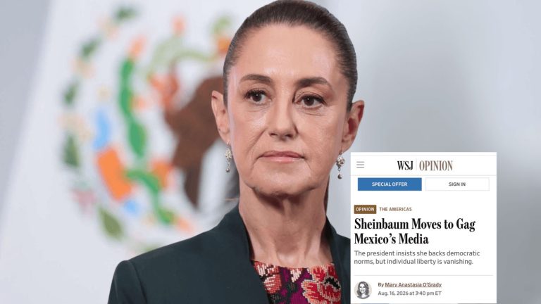 Gobierno de Sheinbaum da luz verde a censura en México: WSJ