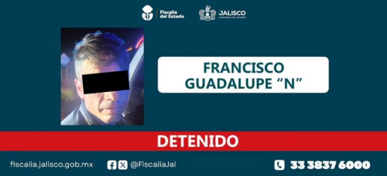 Detienen en sujeto identificado como objetivo prioritario en Jalisco