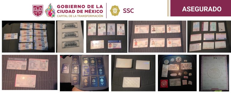Decomisa policía material para falsificar billetes y documentos oficiales