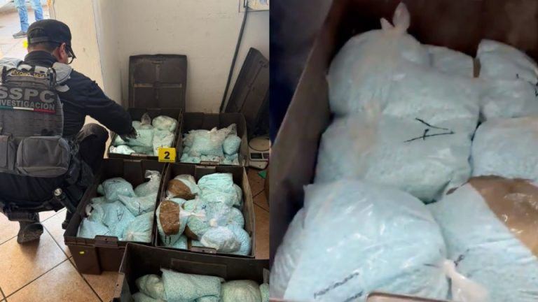 Decomisan 120 kilos de fentanilo vinculados a «Los Rusos» en Mexicali