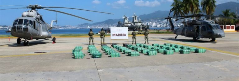 Marina asegura 1.9 toneladas de cocaína en costas de Guerrero