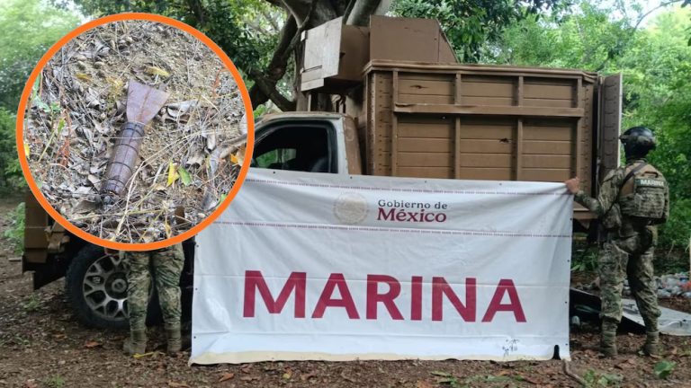 Marina destruye explosivos y neutraliza vehículo blindado, en Sinaloa