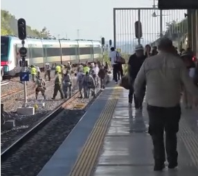 Descarrila unidad del Tren Maya a las afueras de Campeche; evacúan a pasajeros