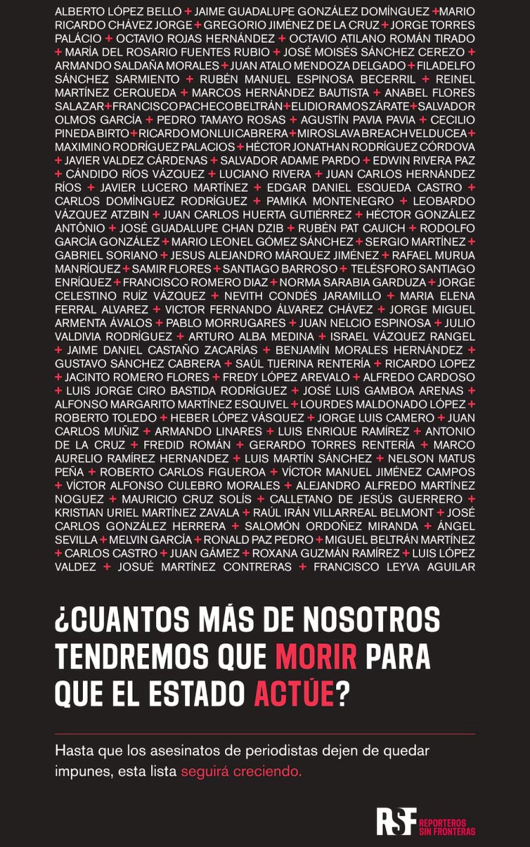 Protestan más de 40 medios de comunicación; por periodistas asesinados, en México