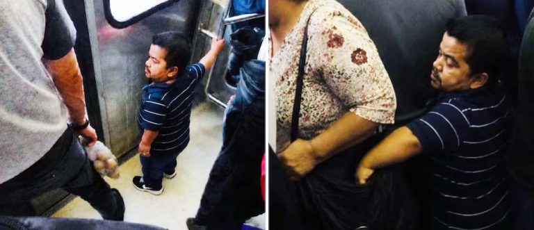 Captan a hombre de talla baja, robando en el Metro CdMx