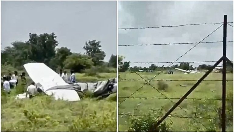 Avión pierde control durante aterrizaje de emergencia; se estrella fuera de pista