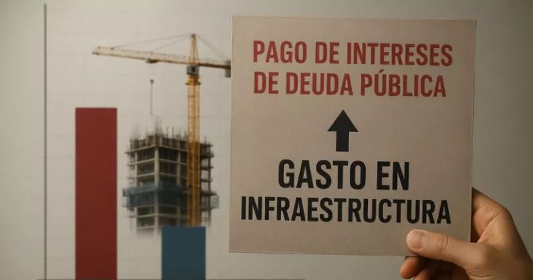 Pago de intereses de deuda casi duplica inversión en infraestructura