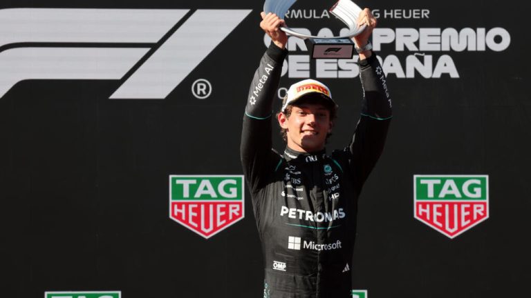 Andrea Antonelli gana GP de España en Madring; “Checo” Pérez abandona