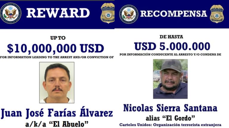 Cacería contra líderes de Cárteles Unidos EEUU ofrece 15 mdd por “El Abuelo” Farías y “El Gordo”