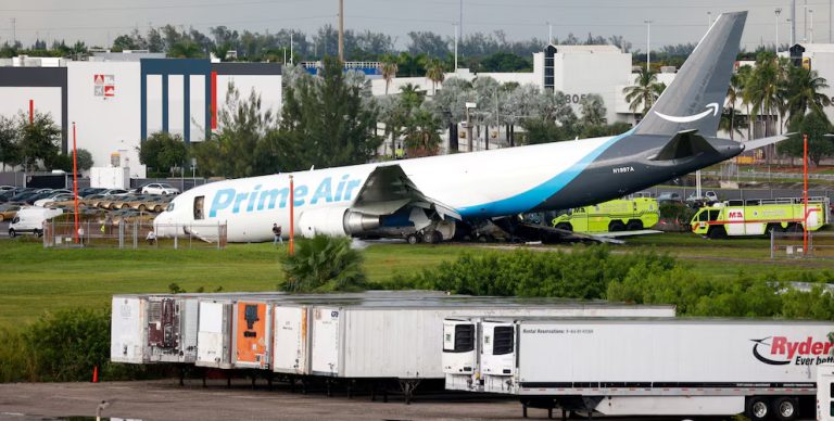 Investigan qué falló tras accidente de avión de carga en Miami que dejó al menos 5 muertos