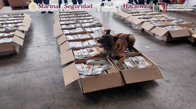 Decomisan en el AICM una tonelada de café contaminado con cocaína