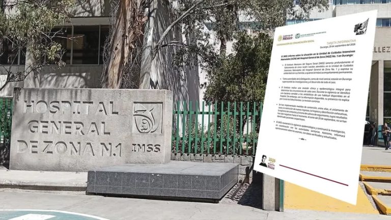 IMSS confirma cinco muertes en terapia neonatal del HGZ No. 1 de Durango; descarta nuevos casos sospechosos