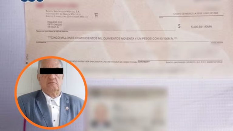Detienen a un hombre cuando intentaba cobrar más de cinco millones de pesos con un cheque falso en la Condesa