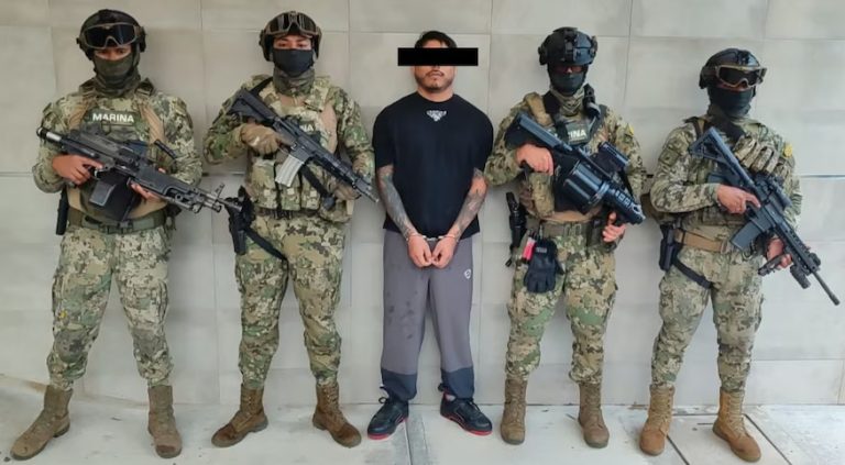 Marina captura a “El Cromo”, líder de una célula del CJNG en Oaxaca