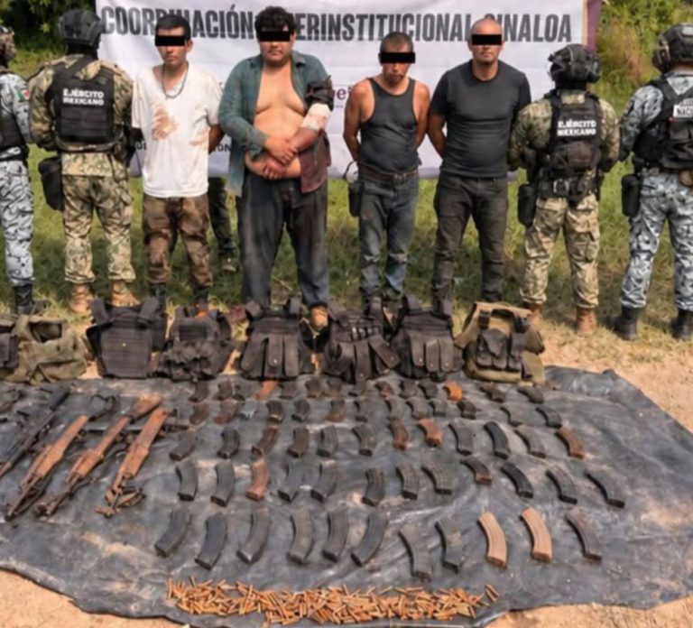 Detienen a cinco civiles armados tras agresión en Concordia, Sinaloa