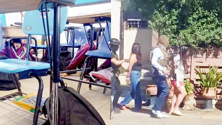 Alumnos de escuelas en Tecate se tiran al piso durante enfrentamiento, entre Cárteles