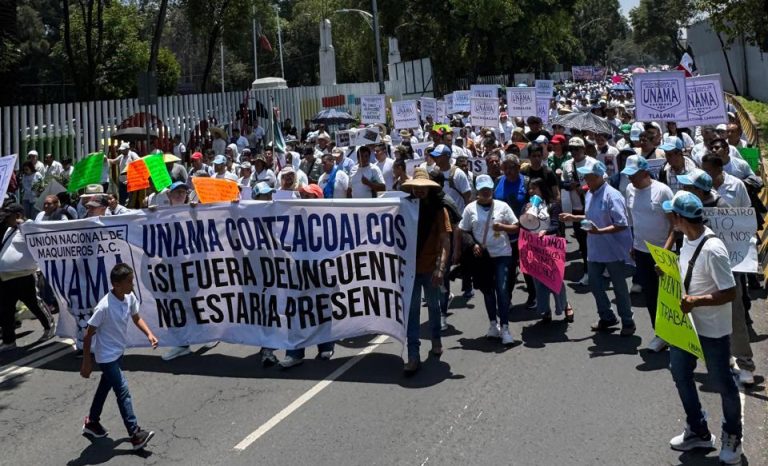 Unión Nacional de Maquineros , A.C., amaga con realizar otra marcha, para denunciar la corrupción de autoridades