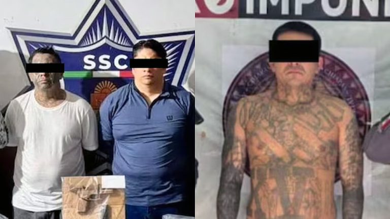 Capturan a lídere s pandilleros de Barrio 18 en Quintana Roo y Chiapas