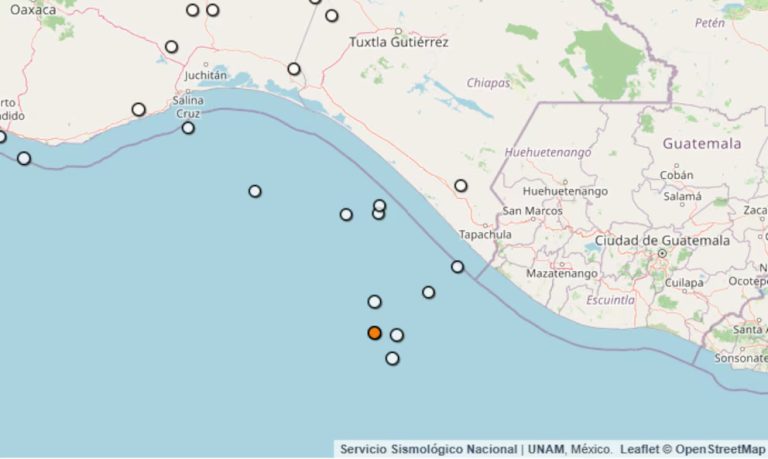 Temblor hoy 21 de octubre en México: se registró un sismo de magnitud 4.1 en Chiapas
